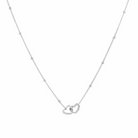 Minimalistische ketting met infinity hartjes