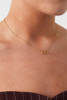 Minimalistische ketting klavertjes