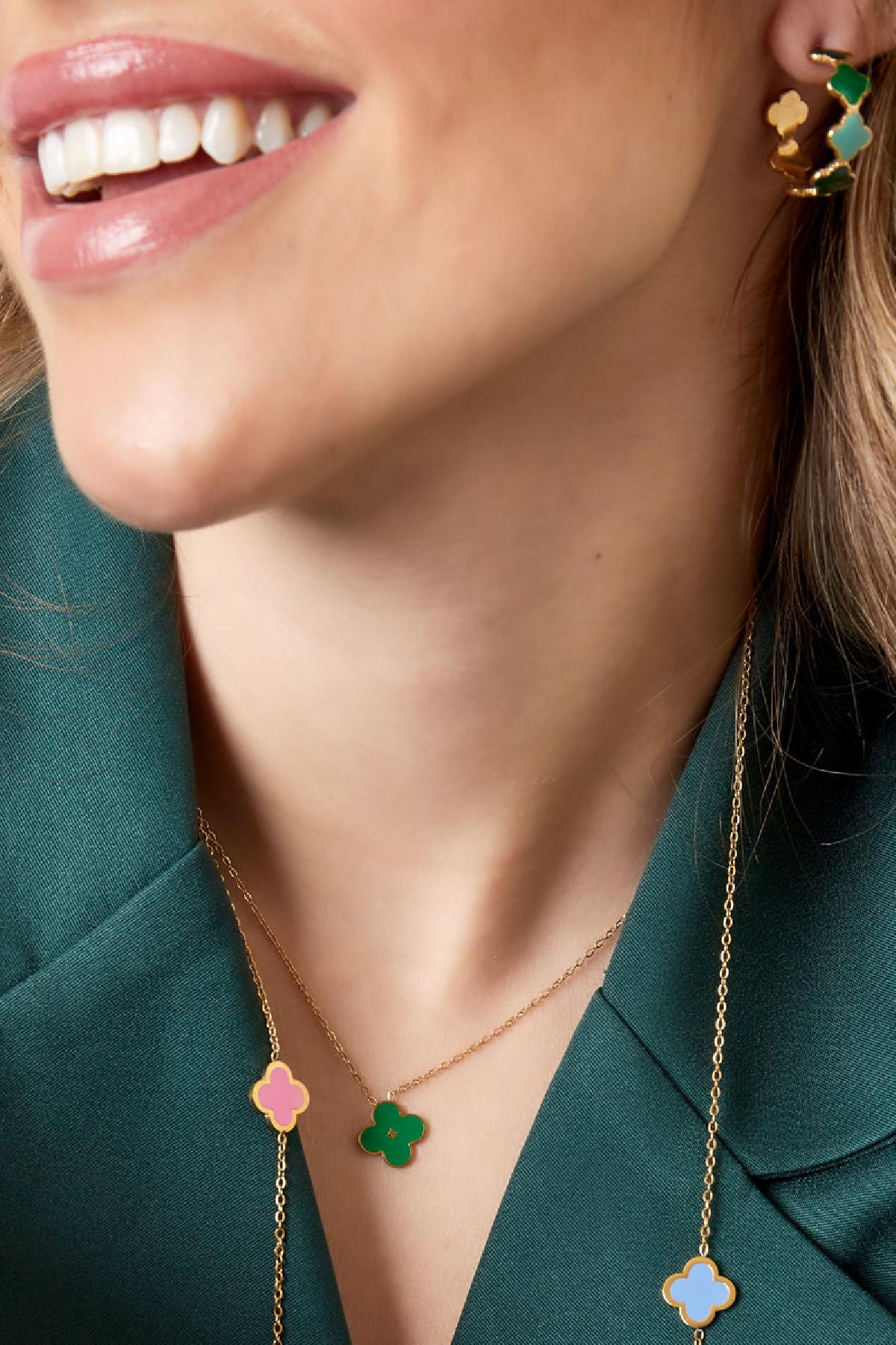 Minimalistische ketting met klavertje