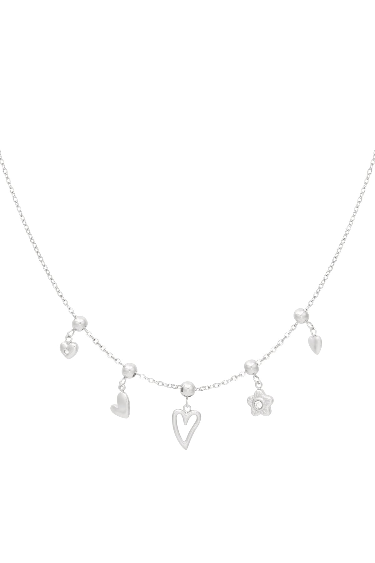 Minimalistische ketting met bedels