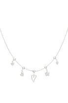 Minimalistische ketting met bedels