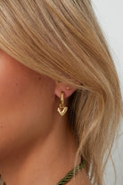 Minimalistische oorbellen hartje en steentjes