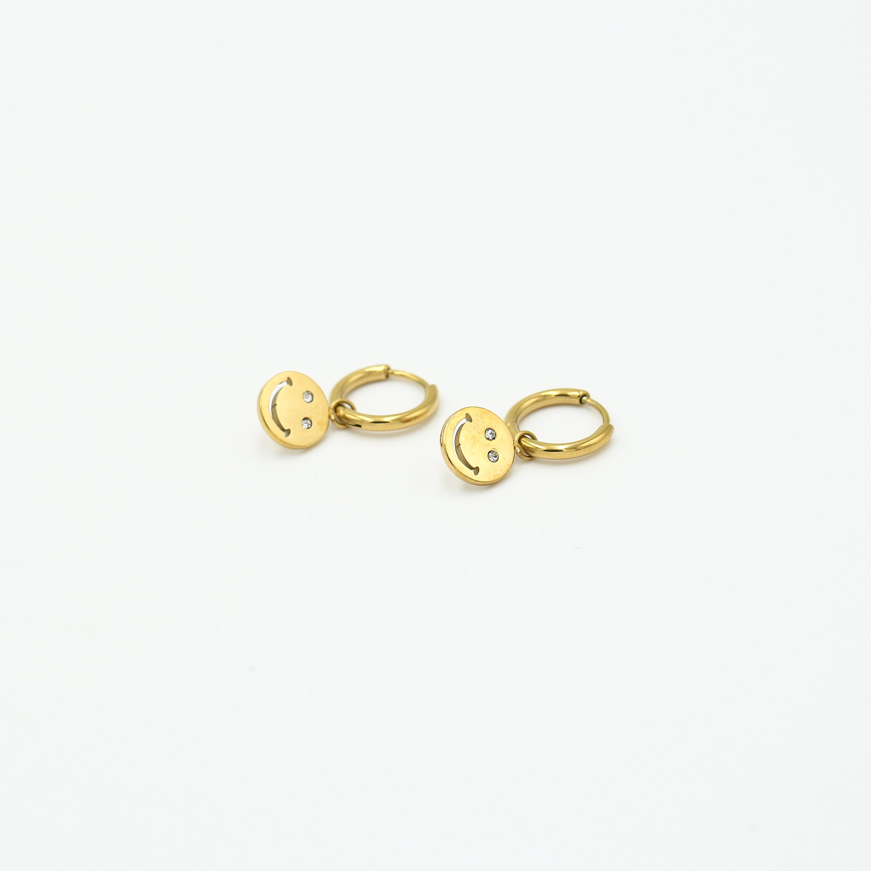 Minimalistische oorbellen met smiley
