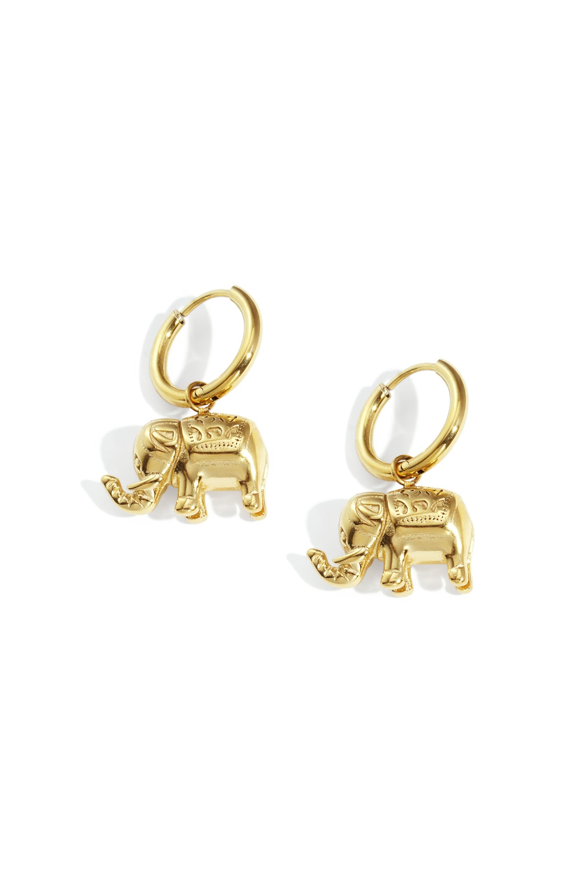 Minimalistische oorbellen olifant