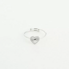 Minimalistische ring met hartje