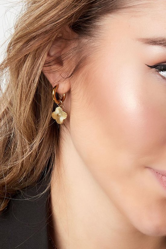 Oorbellen met klavertje