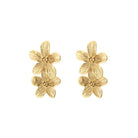 Oorbellen bloemen goud