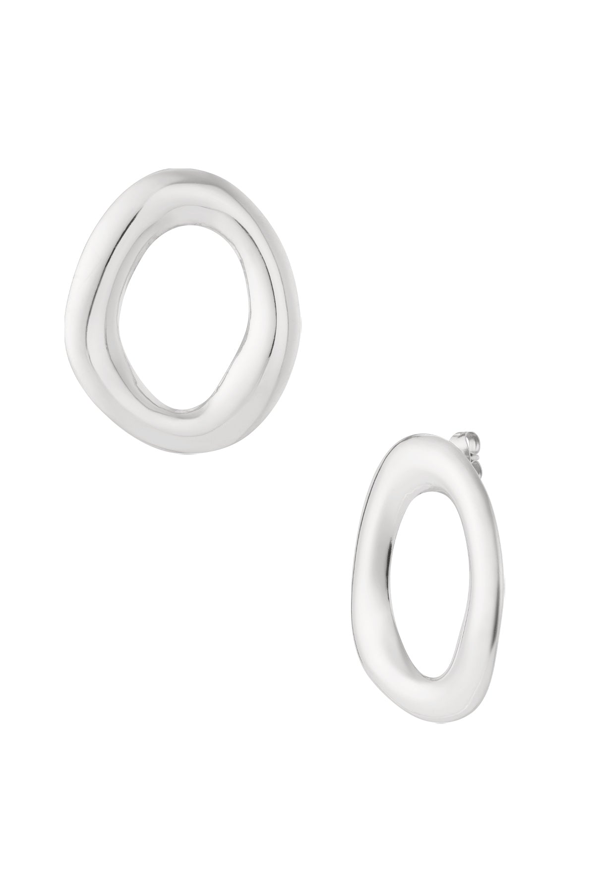 Oorbellen ovale cirkel