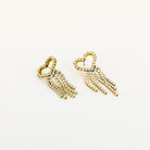 Oorbellen steentjes en hart