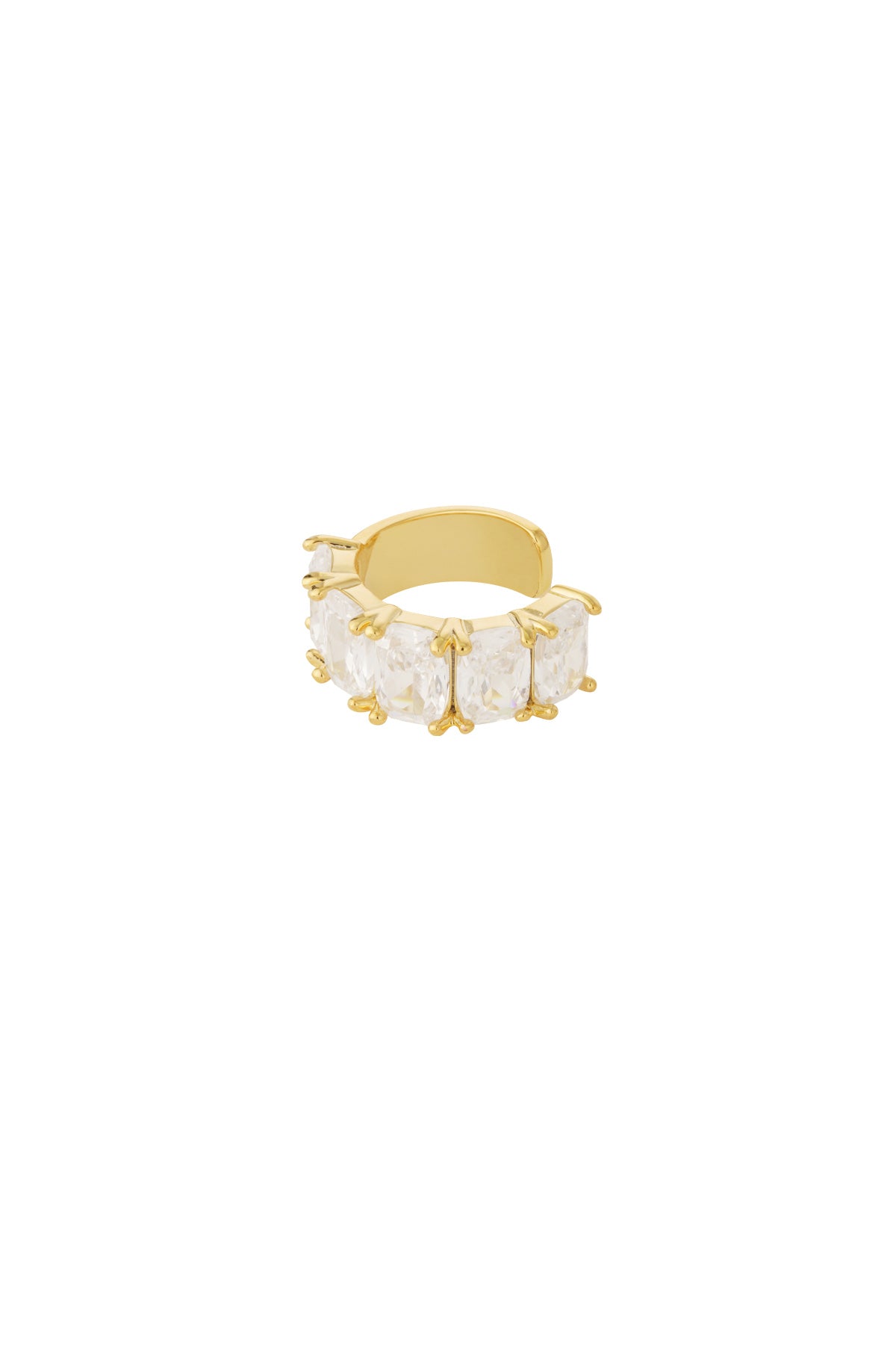 Statement ear cuff steentjes