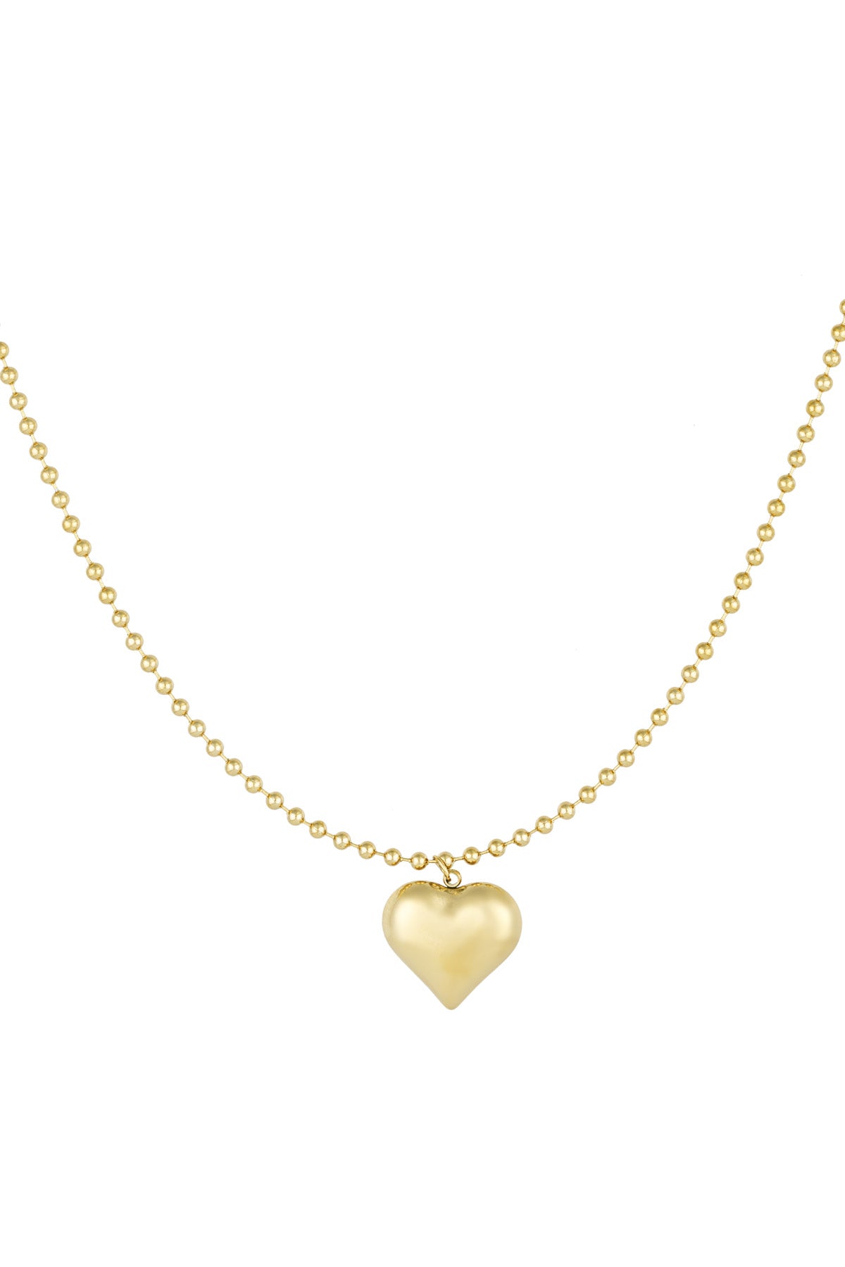 Statement ketting met hart