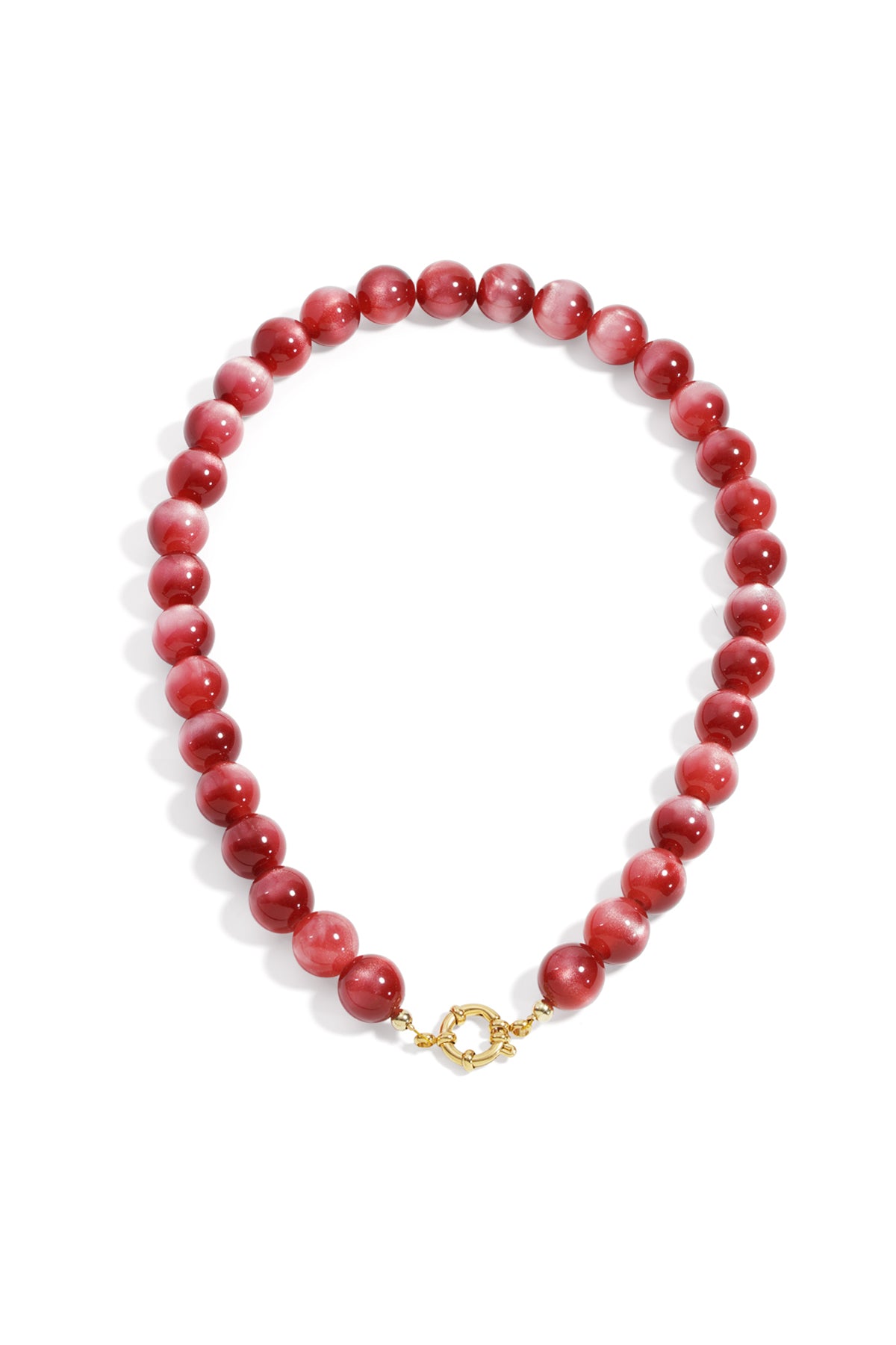 Statement ketting ronde kralen