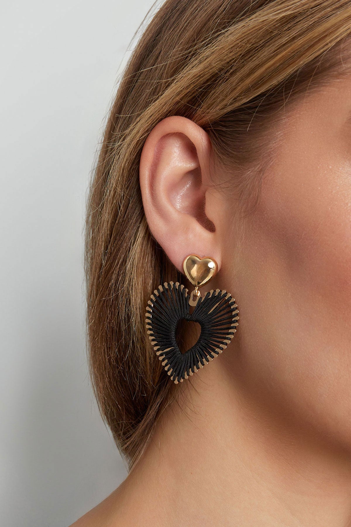 Statement oorbellen hart