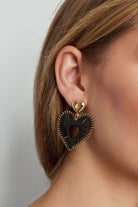 Statement oorbellen hart