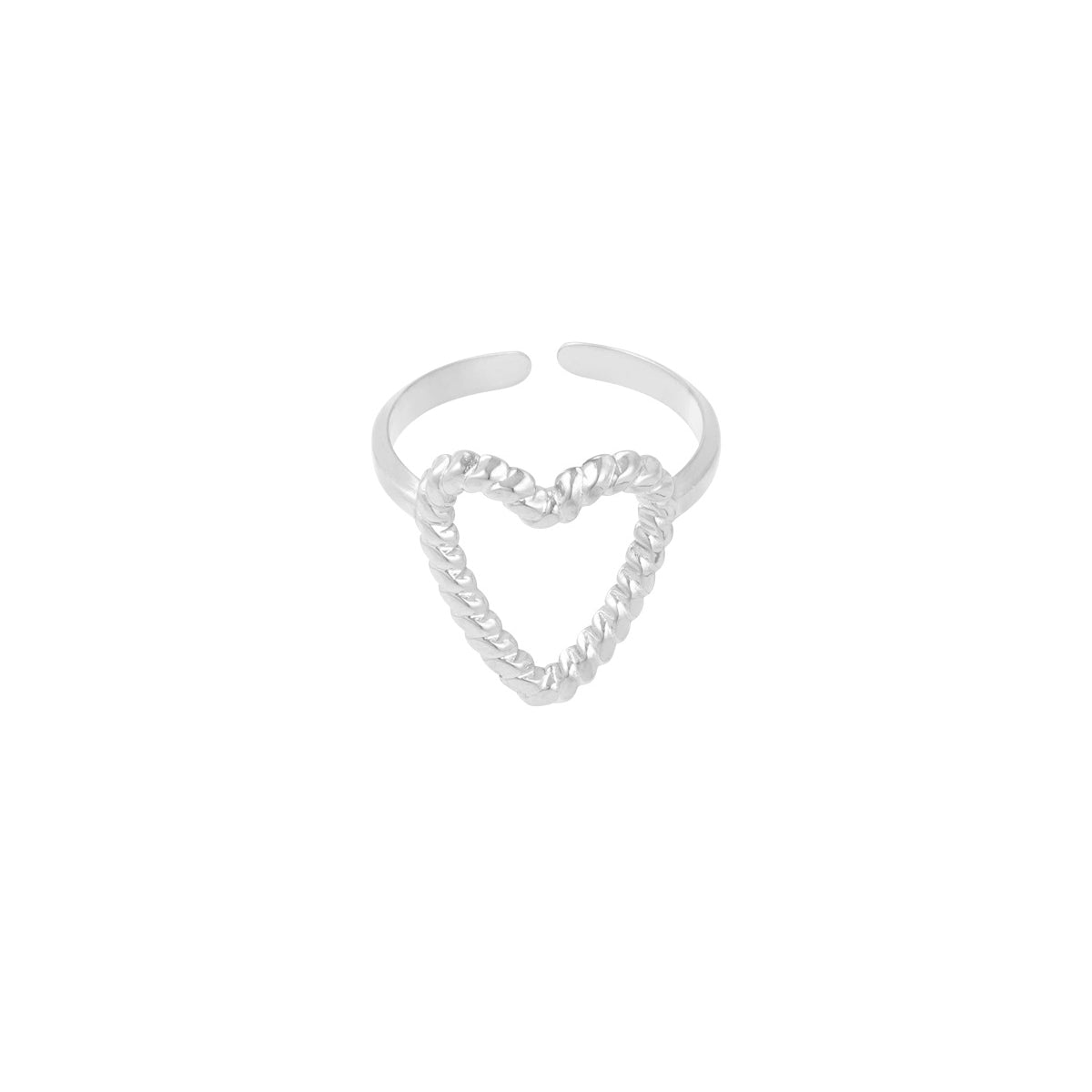 Kattenring, verstelbare ringen voor vrouwen, 925 sterling zilver, hart Kattenring, verstelbare ringen voor vrouwen, 925 sterling zilver, hart