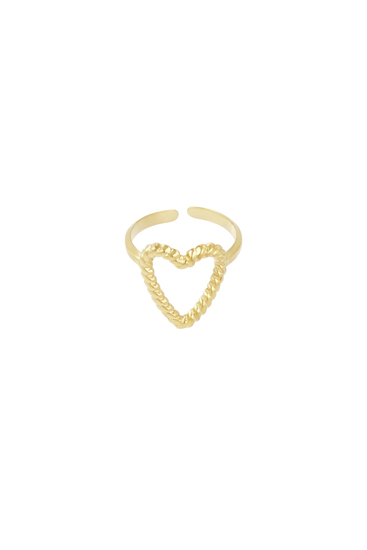 Verstelbare ring open hart