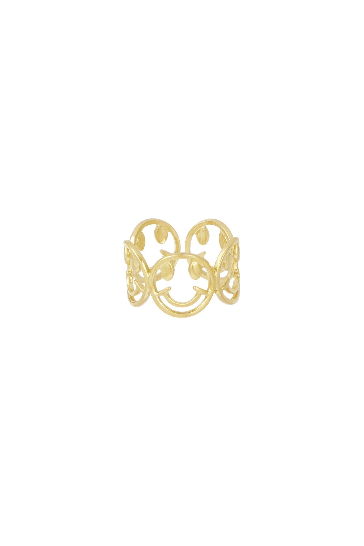 Verstelbare ring smiley