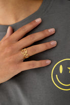 Verstelbare ring smiley